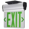 Nuvo Exit Sign, Aluminum, 12.06 in W, 9.69 in H 67/112